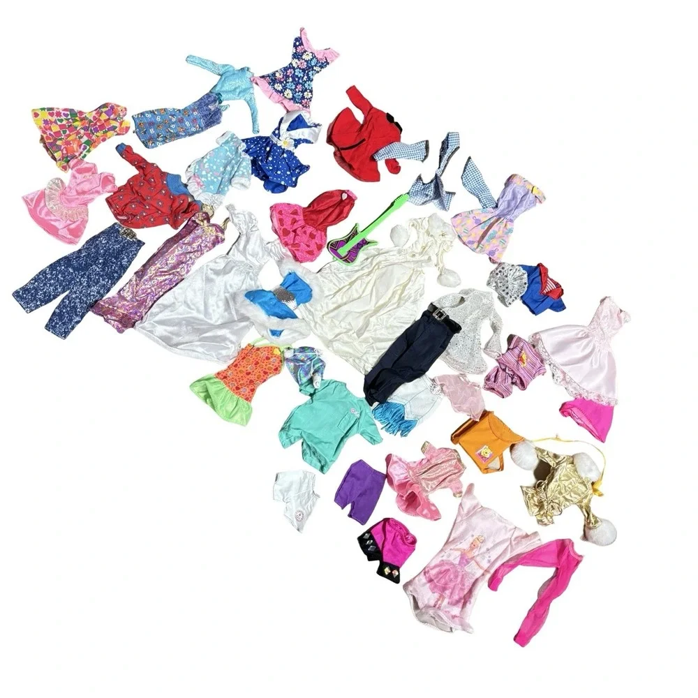 Large Lot of Barbie & Friends Clothing Mostly 90's Era - Stacie Ken Etc Pooh